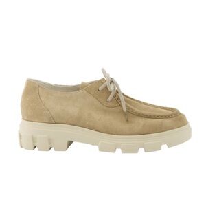Cream suede Leather lace up Oxfords US sizes Never used